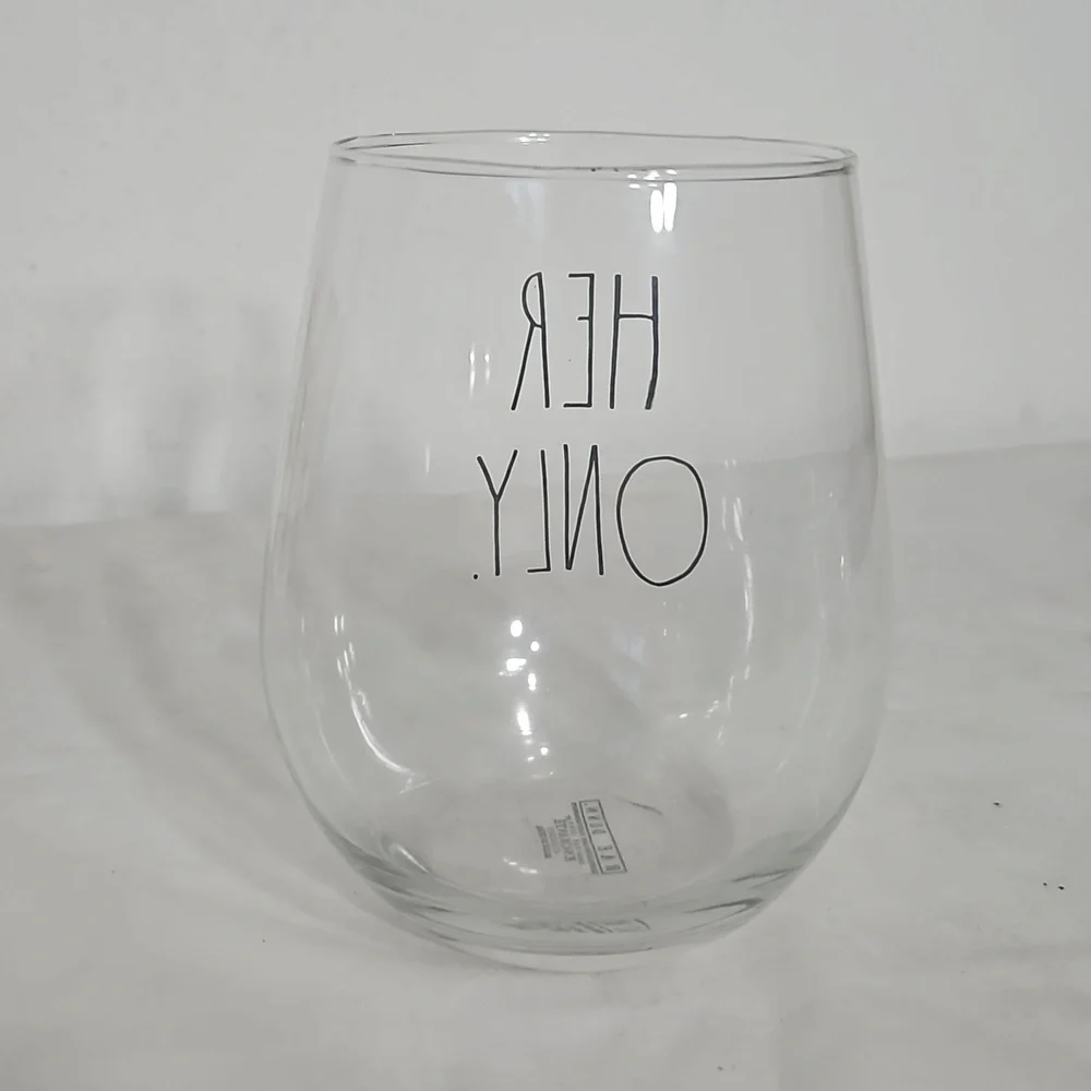 Rae Dunn for Enchante Her Only. stemless wine glass